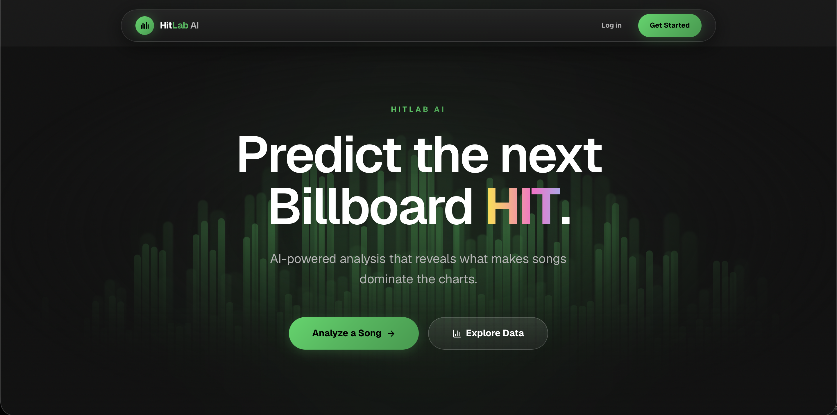 HitLab AI website screenshot
